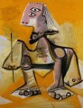 Hombre agachado 1971 Cubismo Pablo Picasso